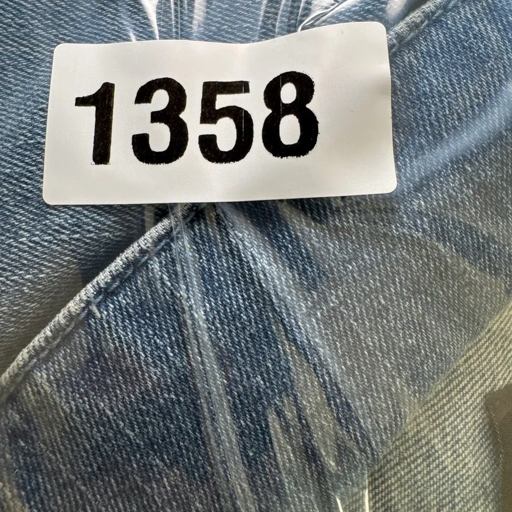 MICHAEL KORS Denim Jacket Mens Beckett Chore Barn Work Blue Ombre Button Large - Picture 9 of 9